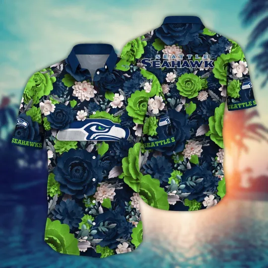 Discover Seattle Seahawks Lush Garden Hawaiian, Gift For Fans, Gift For Friends