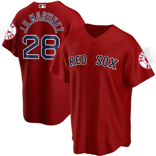J.D. Martinez Red Sox Gift For Fan Baseball Jersey Print For Men Size S-5XL