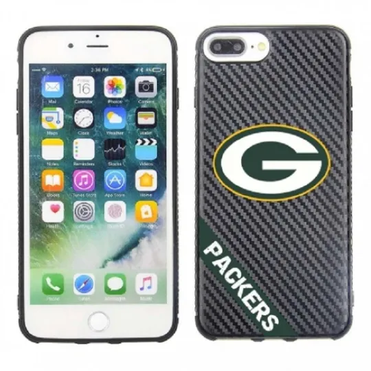 football Green Bay Packers Carbon Fiber Case for iPhone 8 +, 7 +, 6 + & 6S +