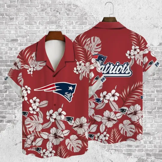 Discover New England Patriots Coastal Kickback Hawaiian Shirt Of Gift For Fans