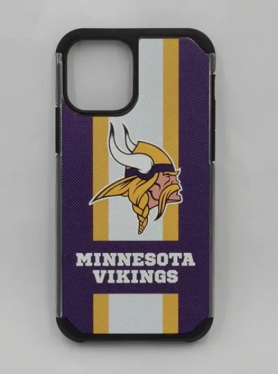 football Minnesota Vikings Textured Stripe Case for iPhone 12 & 12 Pro (6.1")
