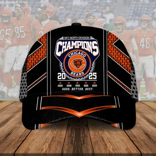 Discover Bears 2025 NFC North Champions Classic Cap –  5465