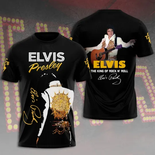 Discover Elvis Presley 3D T-Shirt Unisex T-Shirt 3D, gift for fans