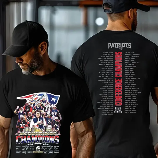Discover England Patriots 2025 Championship 2Sided TShirt
