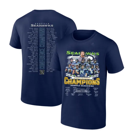 Discover Seattle Seahawks 2025 Championship 2Sided TShirt