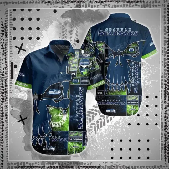 Discover football Seattle Seahawks Champion’s Claw Hawaiian Shirt