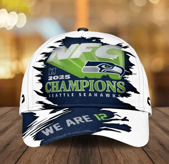 Discover Seattlee Seaha-wk NFC Champions Classic Cap 2025
