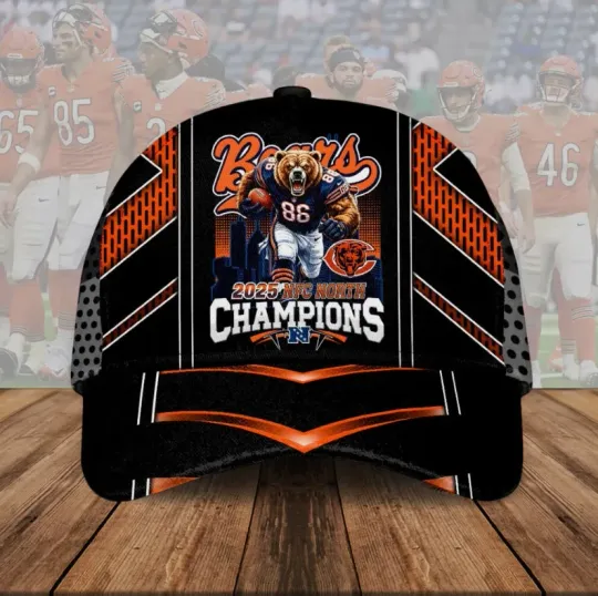 Bears 2025 NFC North Champions Classic 3D Cap