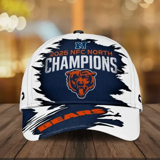 Discover Bears 2025 NFC North Champions Classic Cap