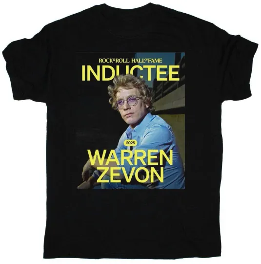 Warren Zevon R&R Hall of Fame Shirt Unisex Concert