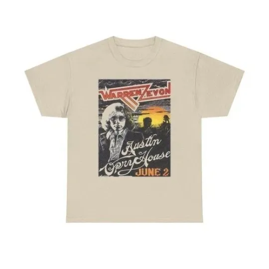 Warren Zevon Austin Opryhouse Concert T Shirt