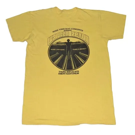 WARREN ZEVON SEND Lawyers, Money T Shirt