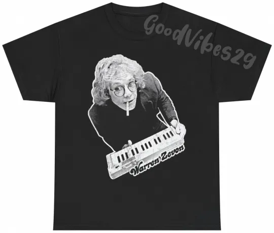 Warren Zevon Vintage USA Rock Music Fan Tribute T-Shirt