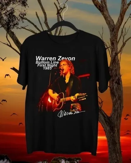 Warren Zevon T Shirt Signature 1985 Tour Gift For Fan