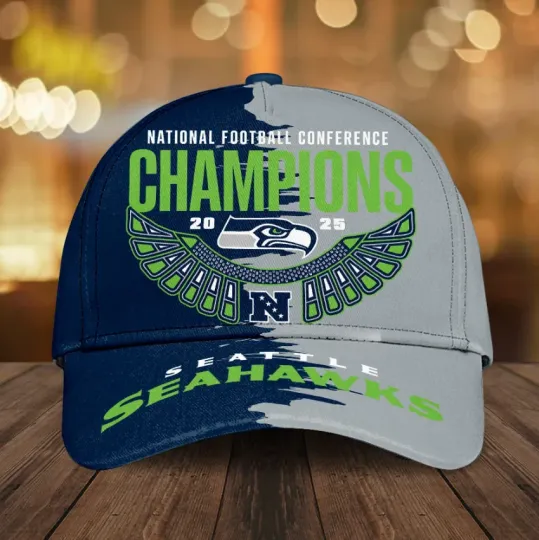 Discover Seattle Seahawks NFC Champions Classic Cap