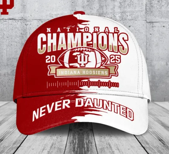 Discover Indianaa Hoosiers 2025 National Champions Baseball Cap for Football Fans