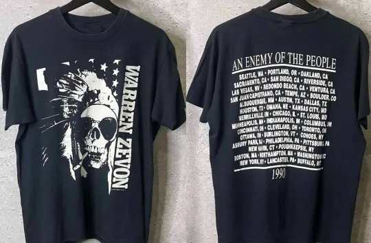 2 Sides Warren Zevon An Enemy Of The People Shirt Black Unisex
