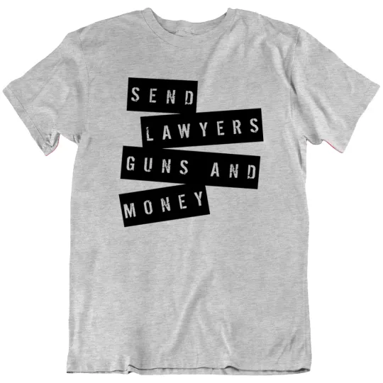 Warren Zevon Send Lawyers Guns and Money T Shirt