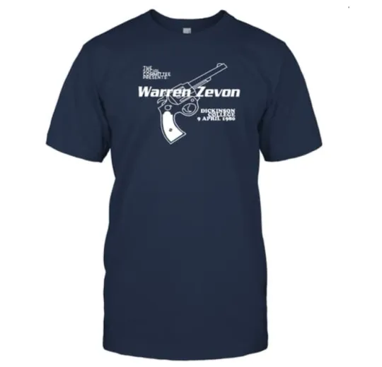 DICKINSON COLLEGE Warren Zevon Shirt Classic Navy Unisex