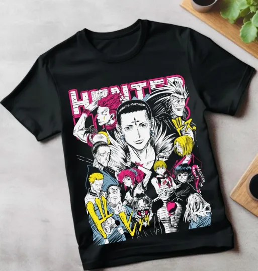 Chrollo Lucilfer T-Shirt xHunter HXH Anime Graphic Tee All Sizes