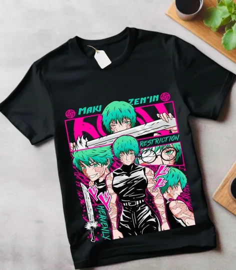 Discover Maki Zenin T-Shirt Jujutsu Satoru Satoru Anime Manga Girl Kawaii Shirt