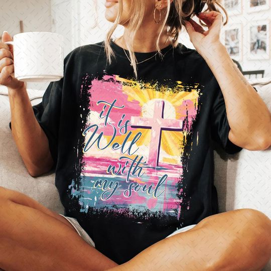 Discover It Is Well With My Soul, Girl Loves Book Png, Cross Jesus Png Design, Jesus Bible Lover Png, Vintage Shirt God Sublimation Digital Download