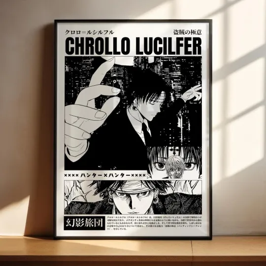 Chrollo Lucilfer xHunter Vertical Poster Wall Art