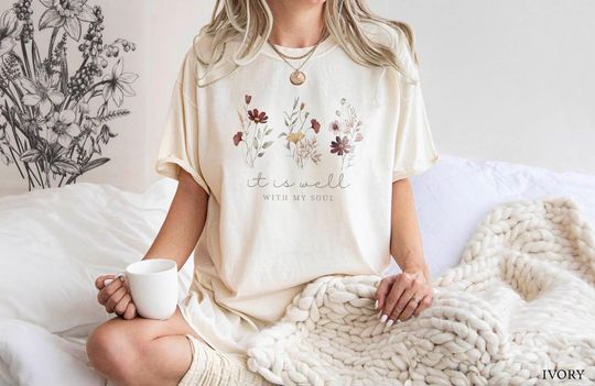 Discover It is well With My Soul Comfort Colors Tshirt