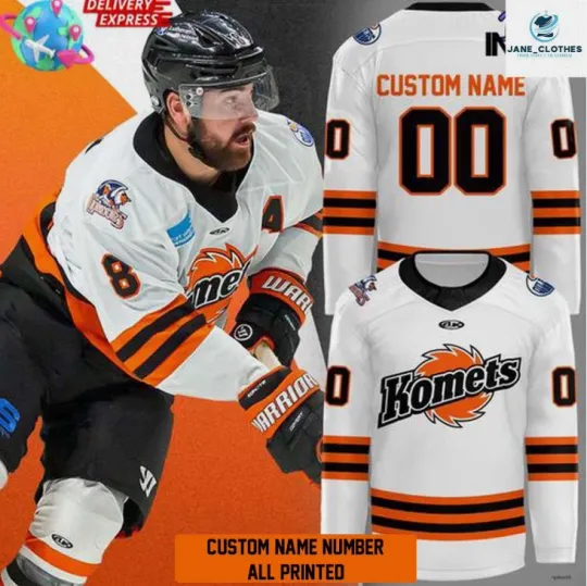 Discover Personalized Wayne Komets 2025 Playoffs Hockey Jersey Gift For Valentine