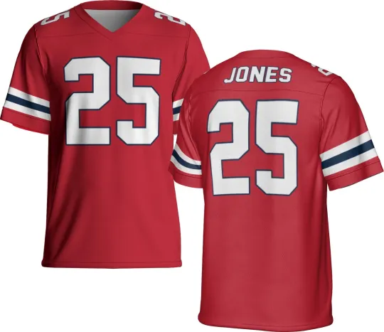 Discover Custom Red Marcus Jones Jersey