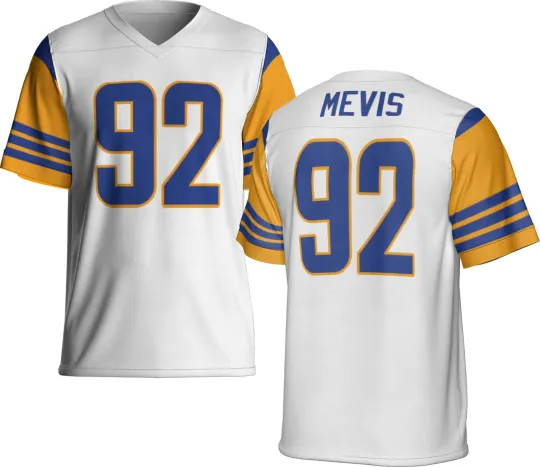 Discover Custom White Harrison Mevis Jersey