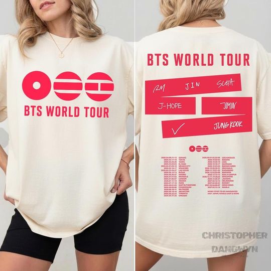 Discover BTS World Tour 2026 Shirt, Army Fan Concert Gift,BTS Merch,BTS Concert 2026,Bangtan Comeback 2026 Shirt