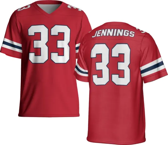 Discover Unsigned Custom Red Anfernee Jennings Jersey - Full Size