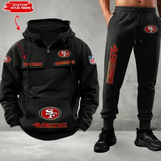 SF49ers Personalized Men’s Hoodie Pants Football Team Fan Gift