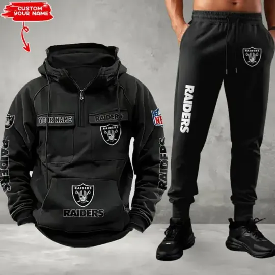 Las Vegas Raider Personalized Men’s Hoodie Pants Football Team Fan Gift