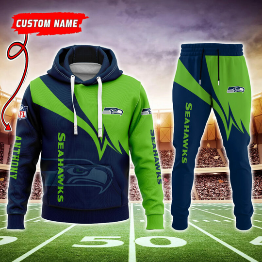 Discover Seattle Seahawks Personalized Combo Hoodie And Jogger
