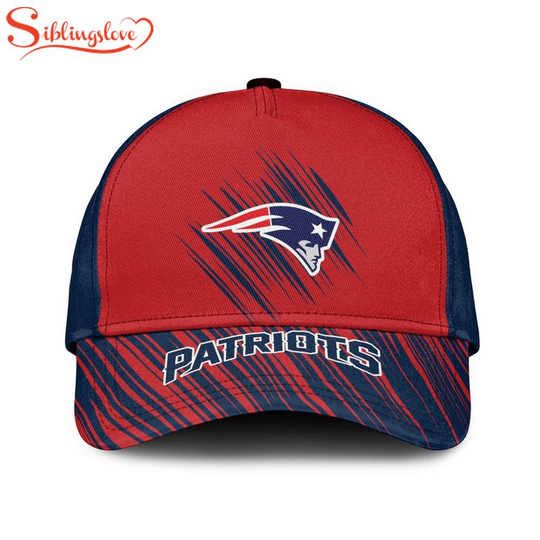 New England Patriots Scratch Patterns All Over Print Classic Cap