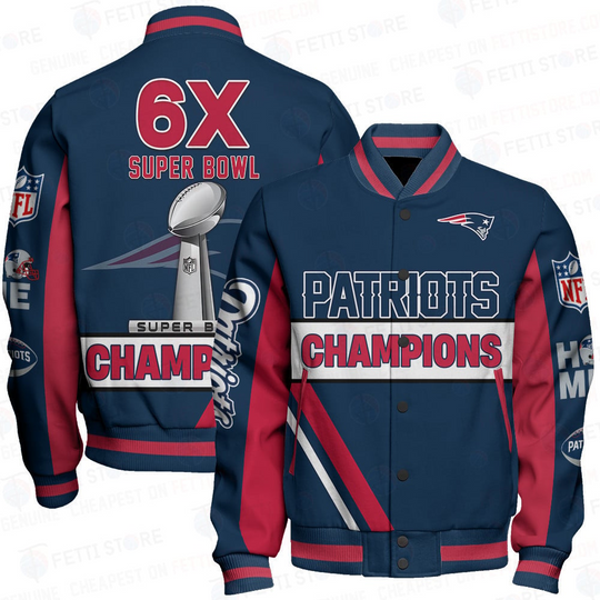 New England Patriots Limited Edition All Over Print Full 3D Hooded Baseball Jacket