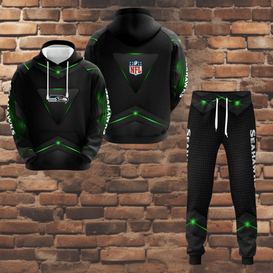 Seattle Seahawks Combo Hoodie And Jogger For Fans