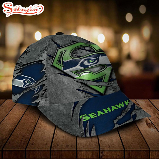 Discover Football Seattle Seahawks Batman Logo All Over Print – Navy 3D Classic Cap