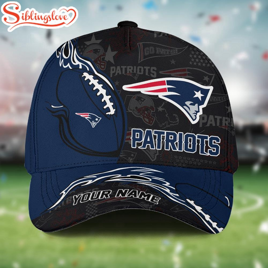 Custom Name football New England Patriots Baseball Cap Gift For Men Women