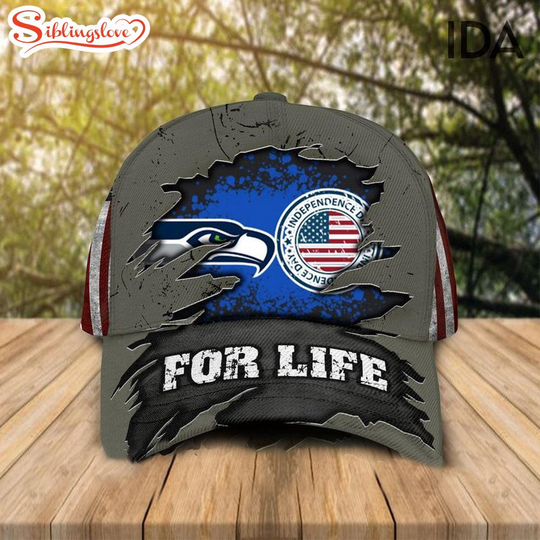 Discover Seattle Seahawks Independence Day For Life Baseball Cap