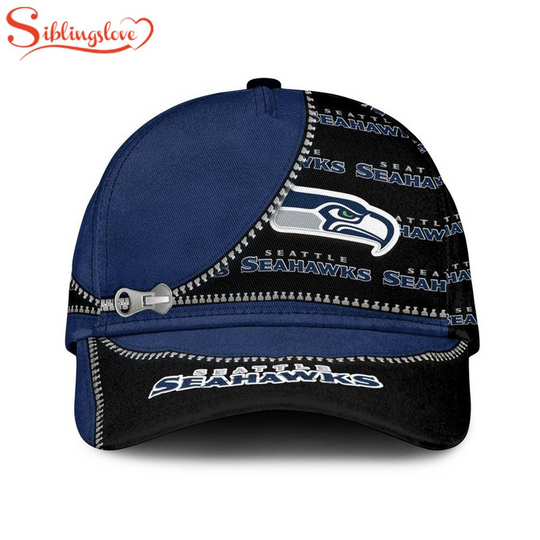 Discover Seattle Seahawks Zip Unlock Pattern 3D Baseball Cap