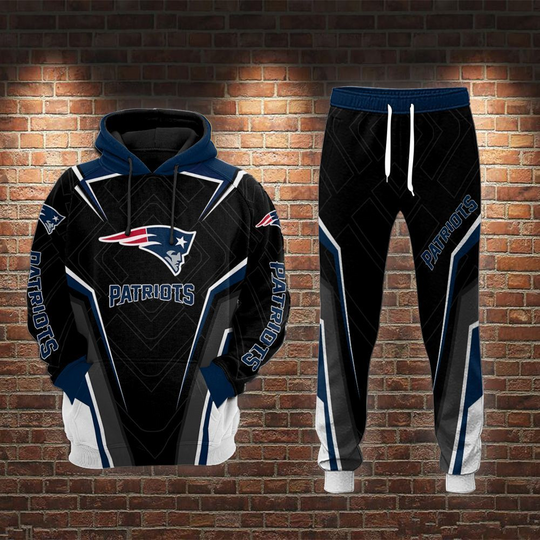 New England Patriots Combo Hoodie And Jogger