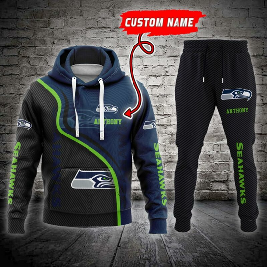 Discover Seattle Seahawks Personalized Combo Hoodie And Jogger