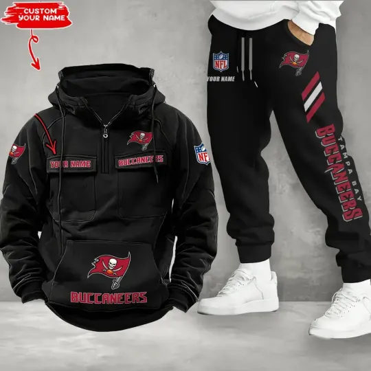 Tampa Bay Buccaneers Cargo Hoodie Jogger Set