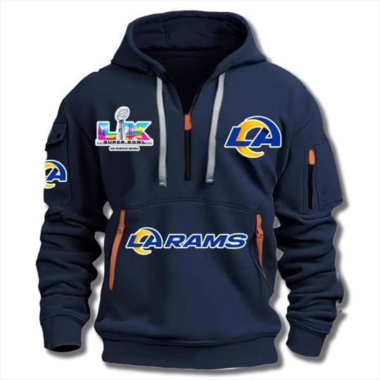 LA Rams Bowl 2026 Quarter Zip Hoodie