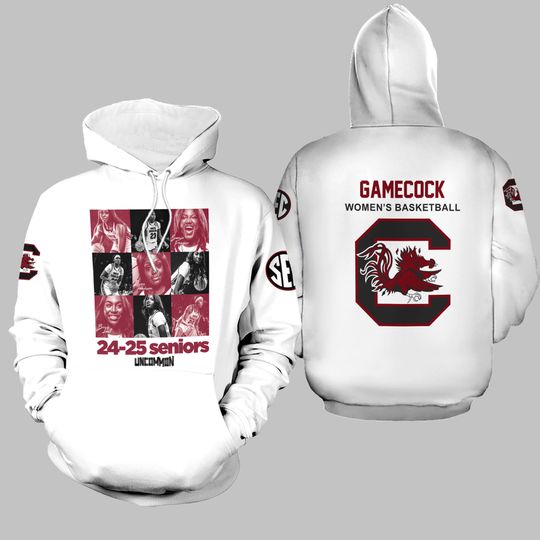 Black South Carolina Gamecock 2025 SEC 3D Hoodie