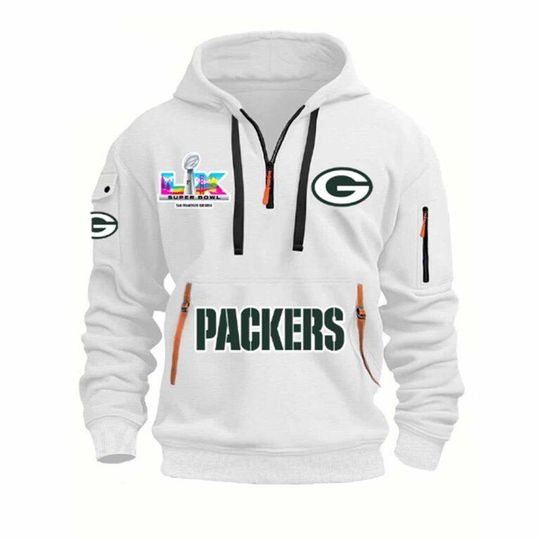 Green Packers Bowl LX 2026 Quarter Zip Hoodie, Football Lover Gift