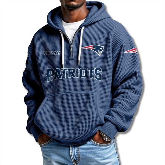 Discover Patriots 2025 Waffle Quarter Zip Hoodie